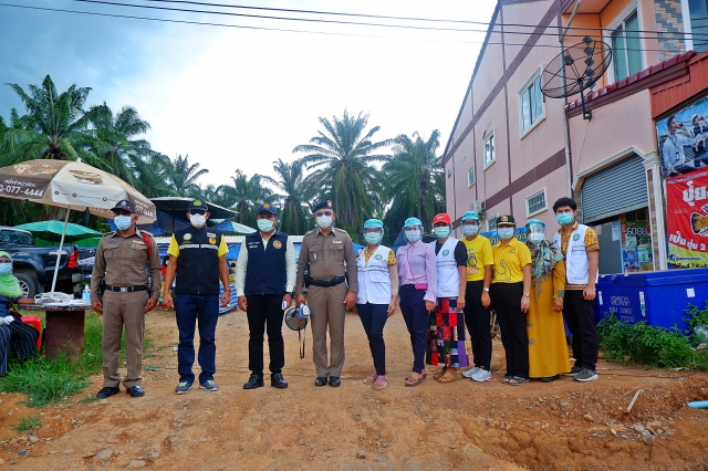 ตรวจประเมินตลาดนัด เเละสถานประกอบการ ตามมาตรการป้องกัน COVID-19